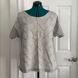 J.Crew short sleeve shirt with embroidery